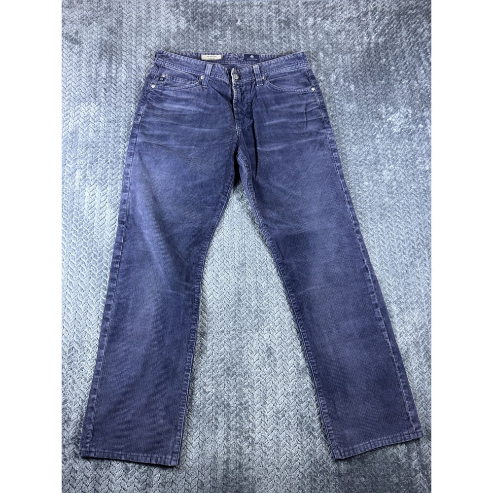 AG Adriano Goldschmied The Graduate Corduroy Pants Mens 30 Blue Tailored Leg